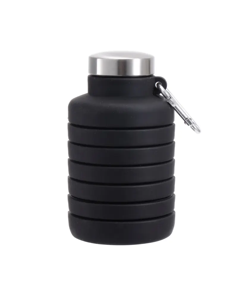 Faltbare Trinkflasche, schwarz