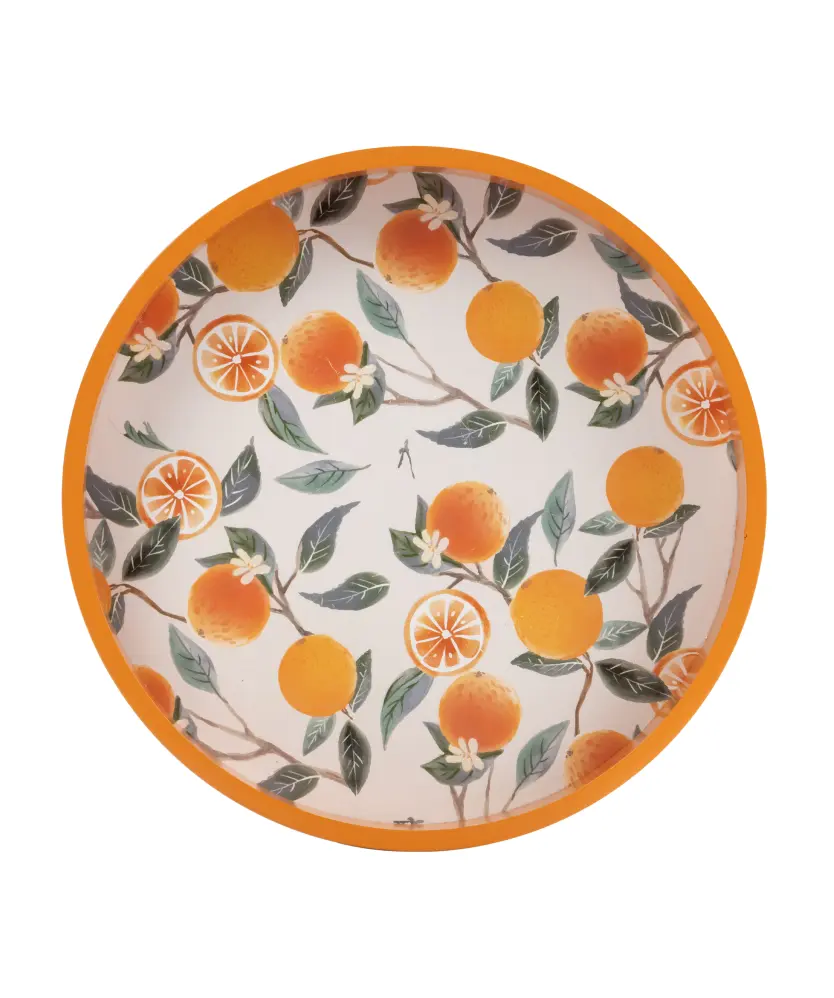 Dekotablett Zitrusfrüchte, orange
