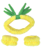 Haarband + armbanden in fruitmotief geel