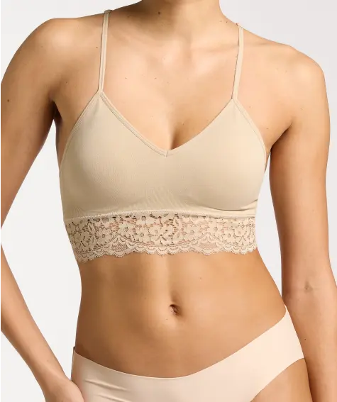 Seamless Bustier mit Spitze