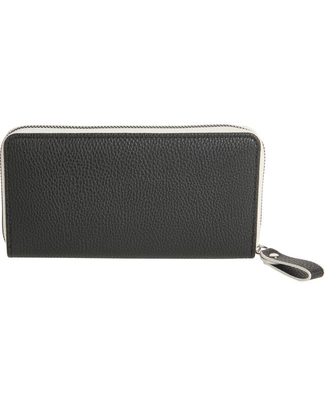 Porte-monnaie en similicuir femme, noir (KiK Kunstleder-Geldbörse (schwarz)) — KiK, produit allemand authentique au Maroc