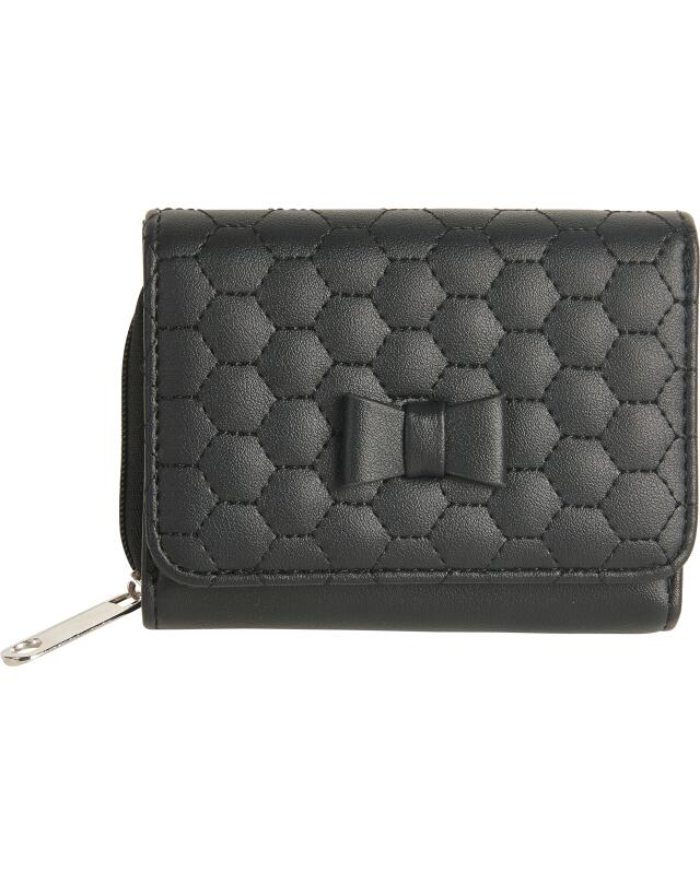 Porte-monnaie matelassé femme, noir (KiK Gesteppte Geldbörse (schwarz)) — KiK, produit allemand authentique au Maroc
