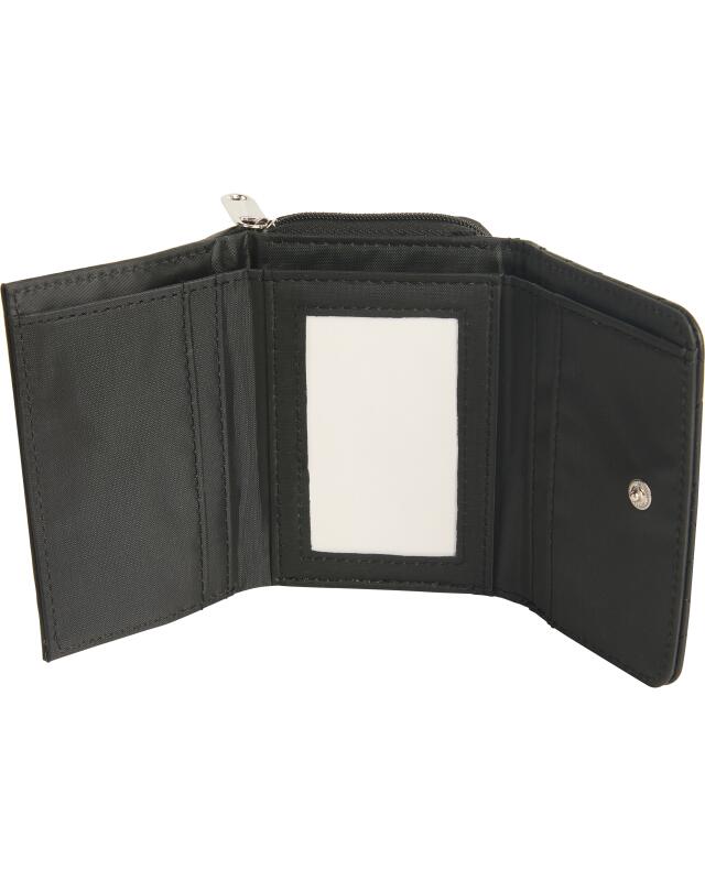 Porte-monnaie matelassé femme, noir (KiK Gesteppte Geldbörse (schwarz)) — KiK, produit allemand authentique au Maroc