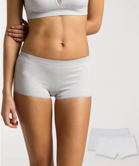 Graue Pantys in Melange