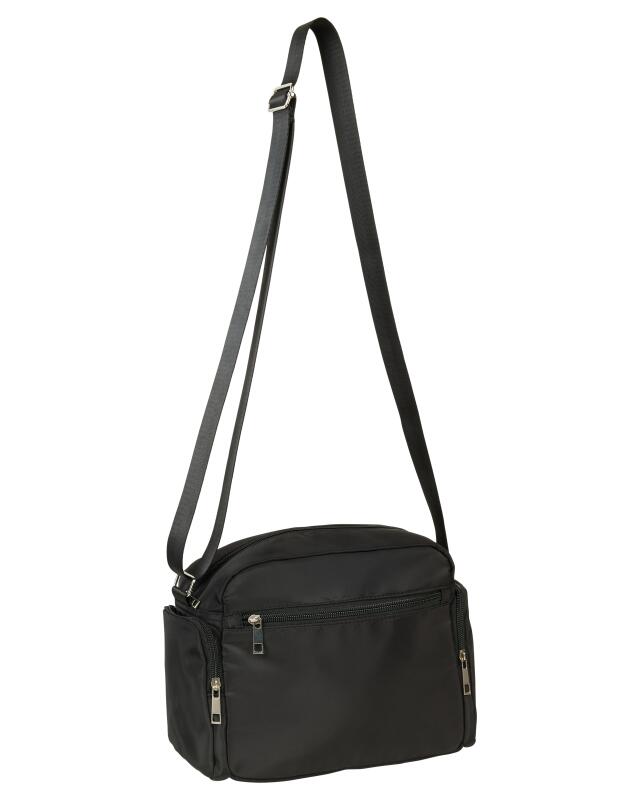 Crossbody bag with multiple compartments for women, black (KiK Umhängetasche mit mehreren Fächern (schwarz)) — KiK, authentic German product in Morocco