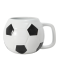 Tasse Fußball schwarz/weiß