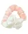 Wellen- & Volumen-Scrunchie aus Satin rosa