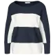 Feinstrickpullover mit Streifen