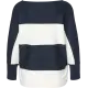 Feinstrickpullover mit Streifen