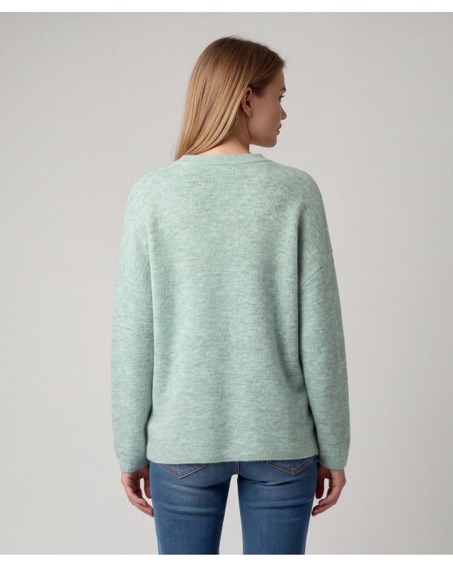 Pull en maille fine femme, aqua (KiK Feinstrickpullover (aqua)) — KiK, produit allemand authentique au Maroc