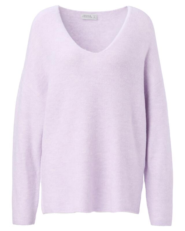 Pull en maille fine femme, lilas (KiK Feinstrickpullover (flieder)) — KiK, produit allemand authentique au Maroc