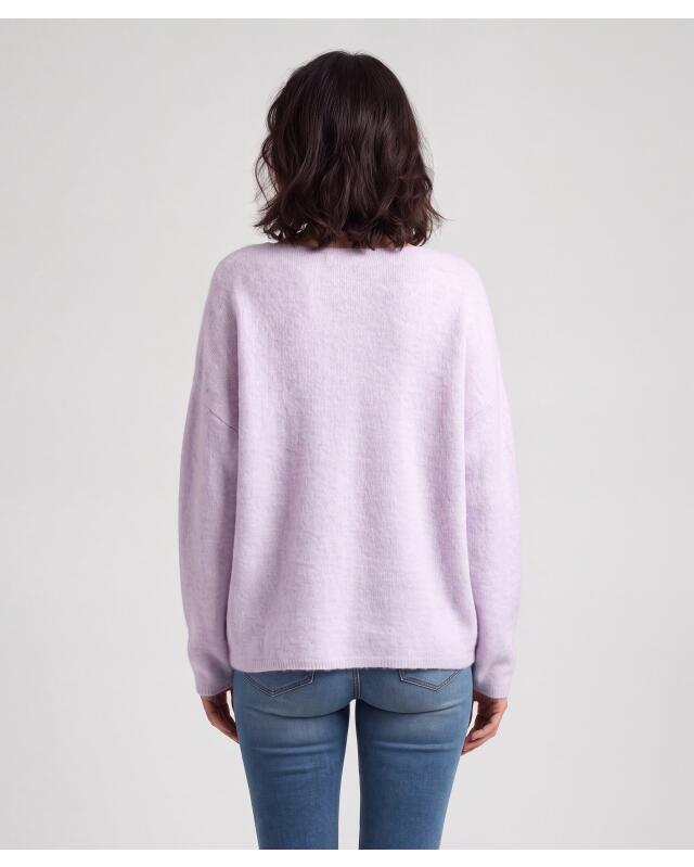Pull en maille fine femme, lilas (KiK Feinstrickpullover (flieder)) — KiK, produit allemand authentique au Maroc