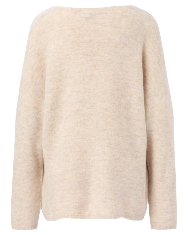Pull en maille fine femme, beige chiné (KiK Feinstrickpullover (Beige melange)) — KiK, produit allemand authentique au Maroc