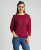 Pullover Feinstrick beere