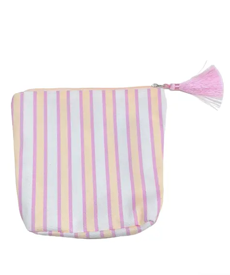 Gestreifte Kosmetiktasche