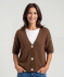 Braune Strickjacke braun