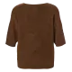 Chaleco marrón de punto