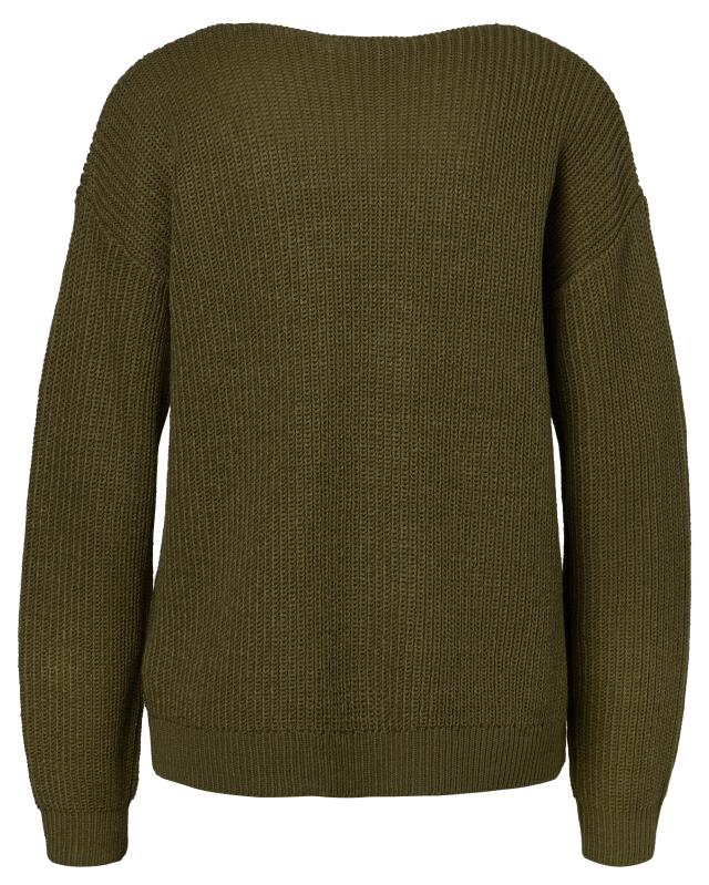 كنزة تريكو للنساء، أخضر زيتي (KiK Strickpullover (olivgrün)) — KiK, منتج ألماني أصلي في المغرب