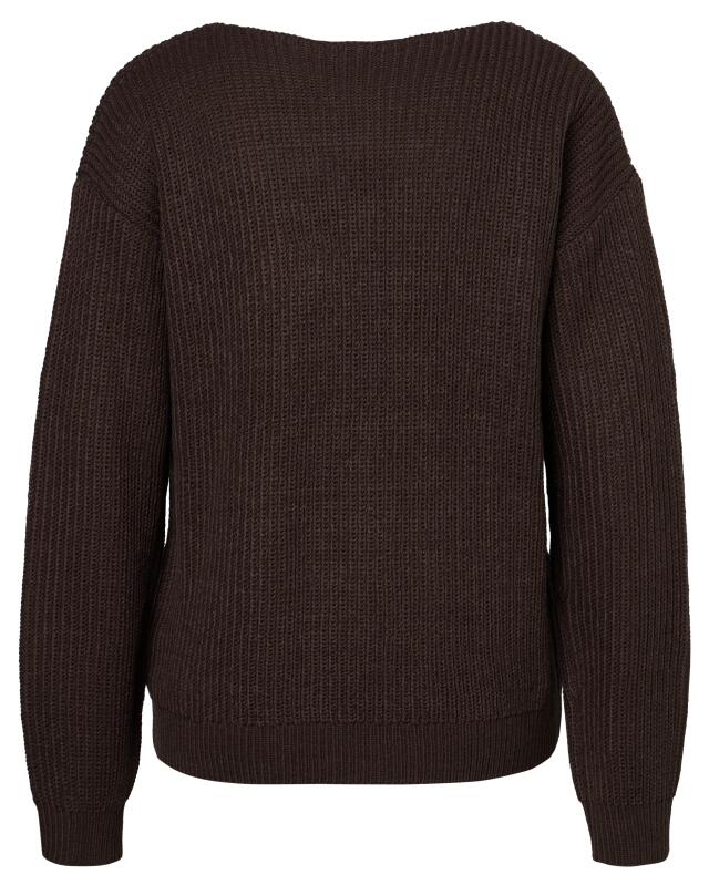 Pull en maille femme, marron (KiK Strickpullover (braun)) — KiK, produit allemand authentique au Maroc