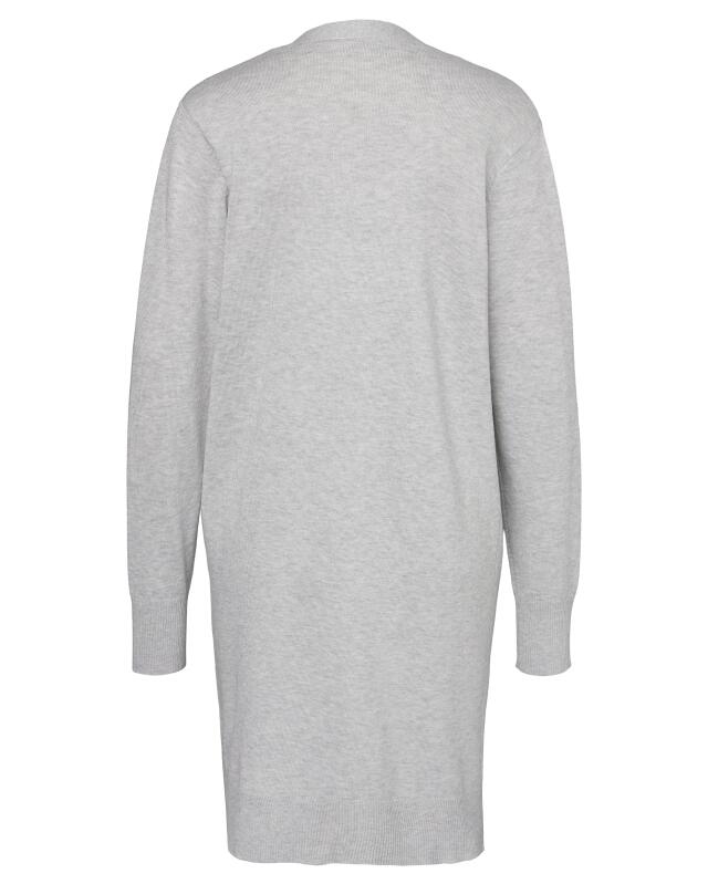 Cardigan with ribbed cuffs for women, grey marl (KiK Cardigan mit Rippbündchen (grau melange)) — KiK, authentic German product in Morocco