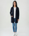 Cardigan mit Rippbündchen dunkelblau