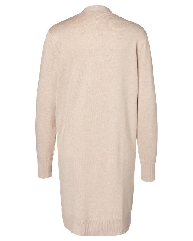 Cardigan with ribbed cuffs for women, beige marl (KiK Cardigan mit Rippbündchen (Beige melange)) — KiK, authentic German product in Morocco