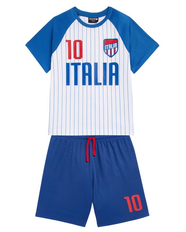 Ensemble de football Italie fille, blanc rayé (KiK Kinder Fußball-Set Italien (weiß gestreift)) — KiK, produit allemand authentique au Maroc