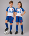 Kinder Fußball-Set Italien weiß gestreift