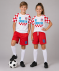 Kinder Fußball-Set Kroatien rot/weiß