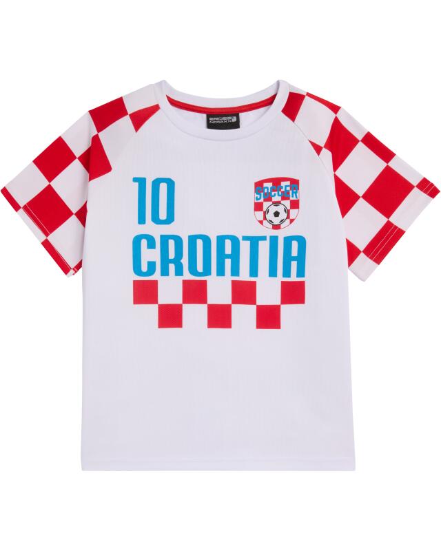 طقم كرة قدم كرواتيا للبنات، أحمر/أبيض (KiK Kinder Fußball-Set Kroatien (rot/weiß)) — KiK, منتج ألماني أصلي في المغرب