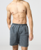 Plavecké šortky s pracími efekty džínová šedá