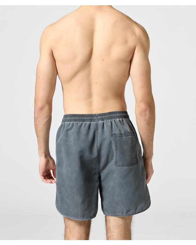 شورت سباحة بتأثيرات الغسل للرجال، جينز رمادي (KiK Badeshorts mit Waschungseffekten (jeans grau)) — KiK, منتج ألماني أصلي في المغرب