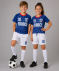 Kinder Fußball-Set Frankreich blau gemustert