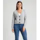 Strickjacke mit V-Ausschnitt