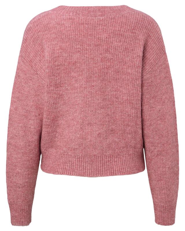 Gilet à col V femme, rose foncé (KiK Strickjacke mit V-Ausschnitt (dunkelrosa)) — KiK, produit allemand authentique au Maroc