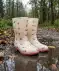 Regenstiefel Kirschen beige/pink