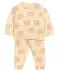 Baby joggingpak leeuwenkoppen beige