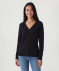Strickjacke mit V-Ausschnitt schwarz