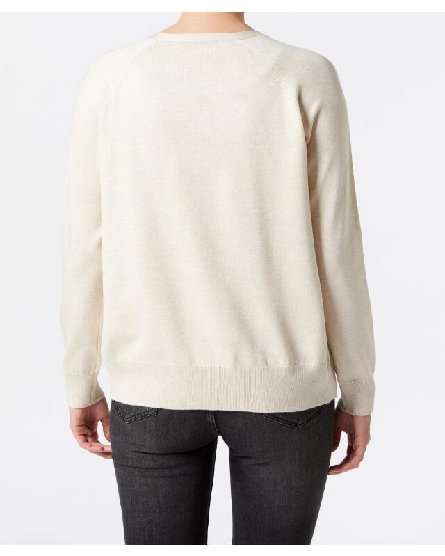 كارديجان بياقة V للنساء، بيج مبرقش (KiK Strickjacke mit V-Ausschnitt (Beige melange)) — KiK, منتج ألماني أصلي في المغرب