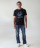 T-shirt met logo zwart