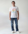T-Shirt mit Logo weiß