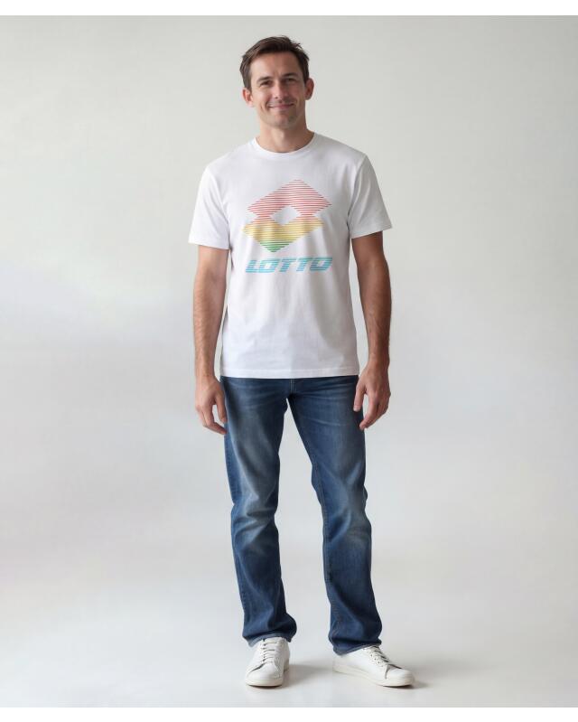 T-shirt à logo homme, blanc (KiK T-Shirt mit Logo (weiß)) — KiK, produit allemand authentique au Maroc