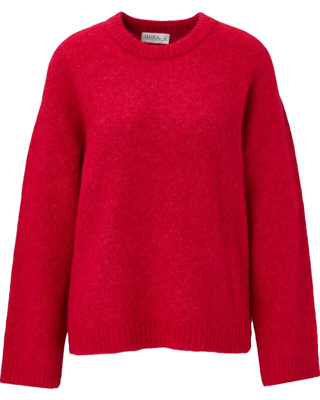 Knit jumper with wool content for women, red (KiK Strickpullover mit Wollanteil (rot)) — KiK, authentic German product in Morocco
