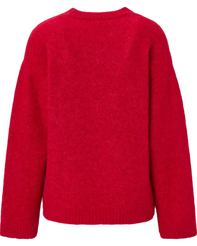 Knit jumper with wool content for women, red (KiK Strickpullover mit Wollanteil (rot)) — KiK, authentic German product in Morocco