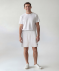Sweatshort licht grijs gemeleerd