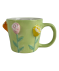 Tasse Blumen hellgrün