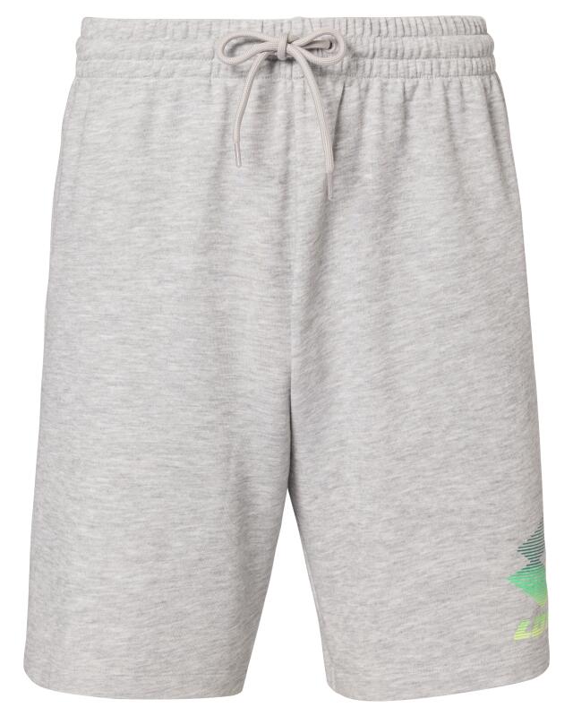Sweat shorts with logo for men, light grey marl (KiK Sweatshorts mit Logo (hellgrau melange)) — KiK, authentic German product in Morocco
