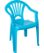 Gekleurde kinderstoel blauw