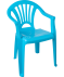 Gekleurde kinderstoel blauw