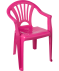 Gekleurde kinderstoel pink